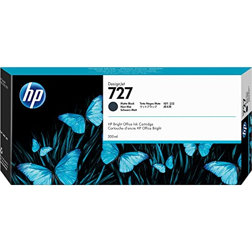 HP 727 300ML MATTE  BLACK INK  C1Q12A