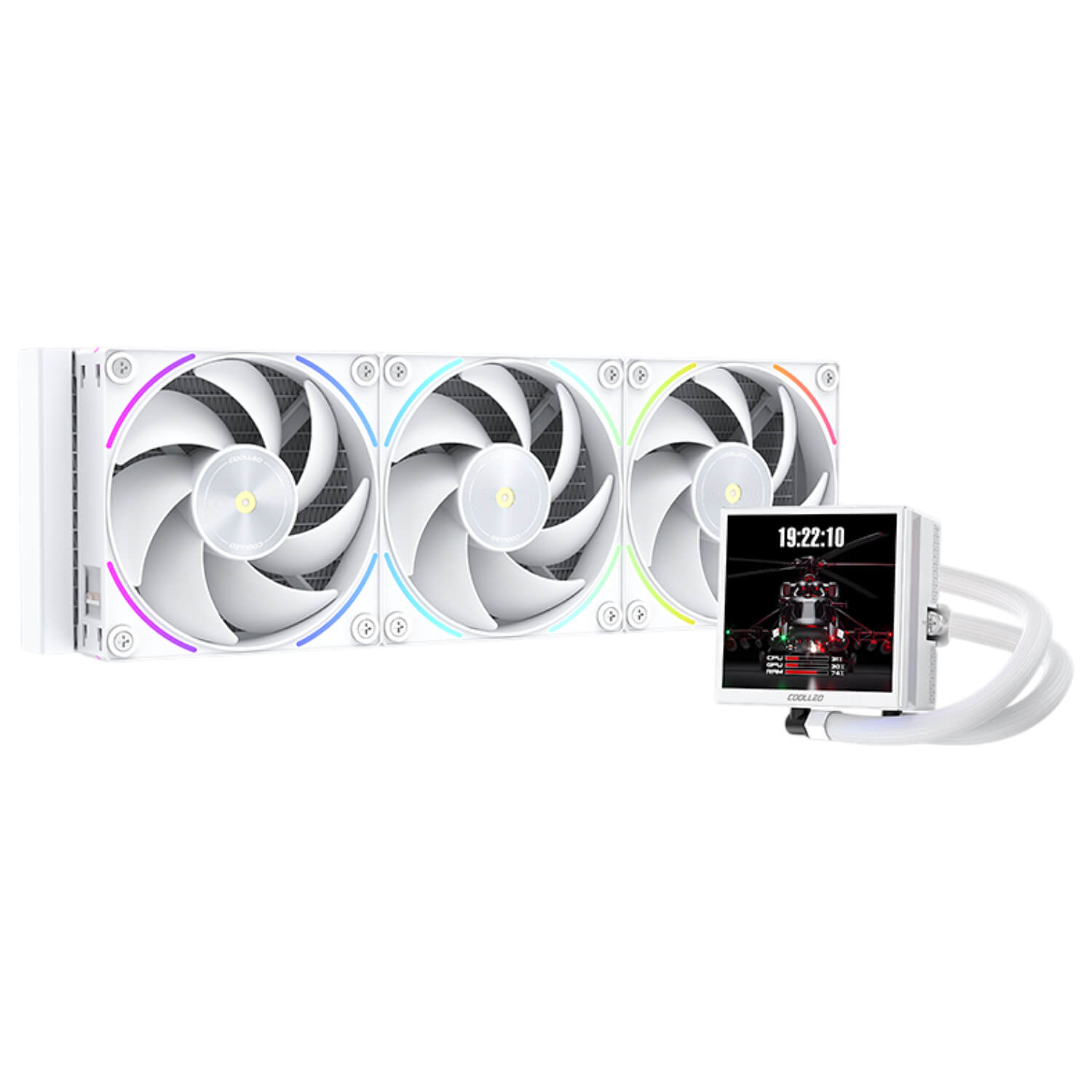קירור נוזלי למעבד Coolleo ICE Apex Vision 360 WT