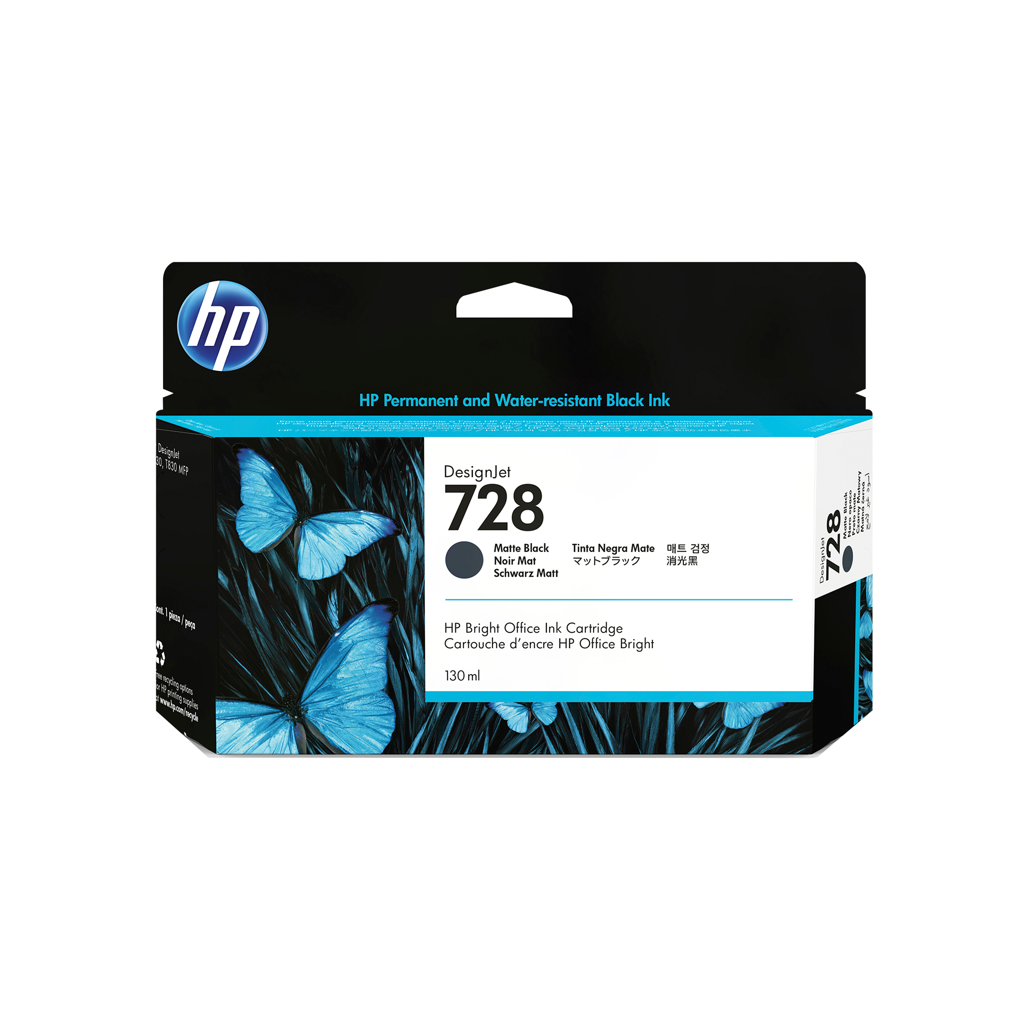 HP 728 Matte Black 130ml