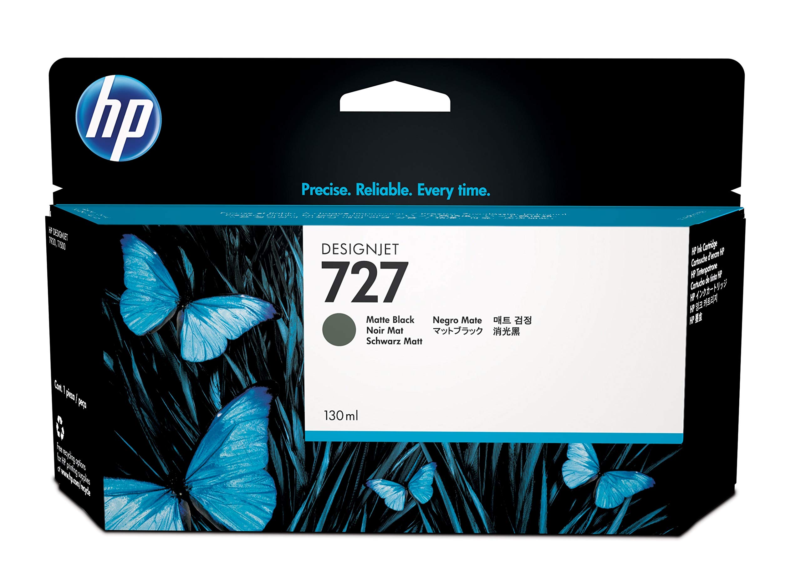 HP 727 130-ml DesignJet Ink Cartridge series Photo Black (B3P23A)/Gray(B3P24A)/ Matte Black (B3P22A)/Magenta (B3P20A)/Cyan(B3P19A)/Yellow(B3P21A)