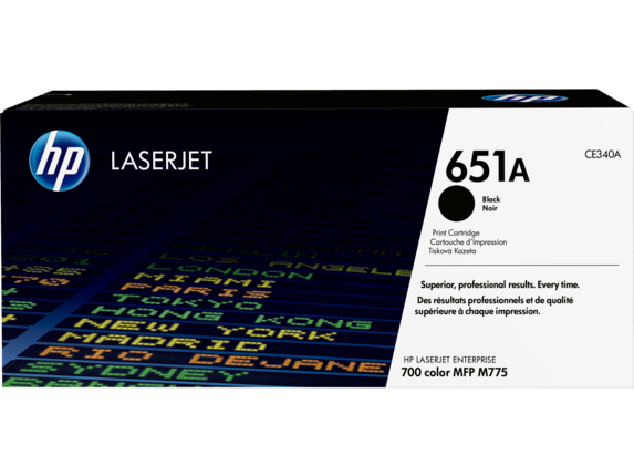 HP 651A Black Original LaserJet Toner Cartridge  (CE340A)