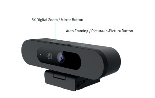 USB 4K AI Auto Framing WDR Webcam (MT828FF)