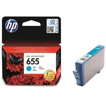 HP 655 Cyan Ink Cartridge ( CZ110AE BHL)