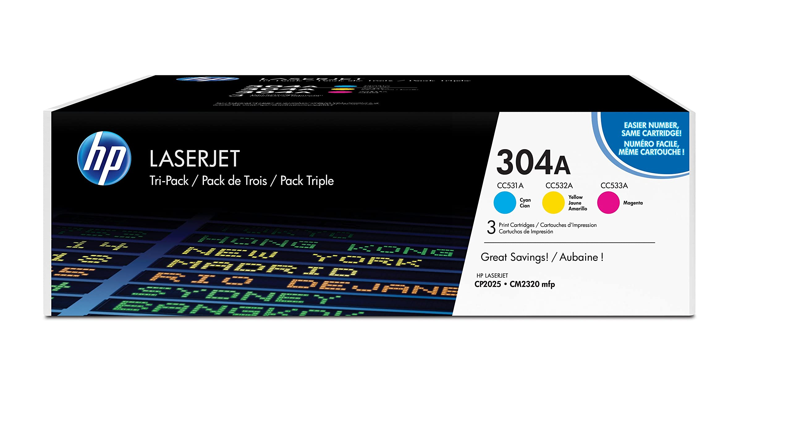 HP 304A CYM/CF372AM ORIGINAL TONER