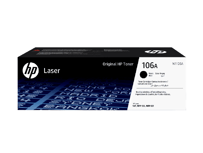 HP 106A BLK LASER TONER CRT W1106A