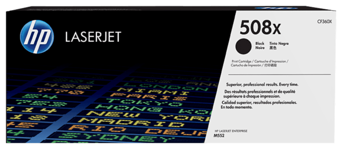 HP 508X BLK LJ TONER CF360XC