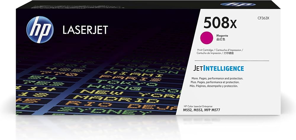 HP 508X MAGENTA  LJ TONER CARTDG CF363XC
