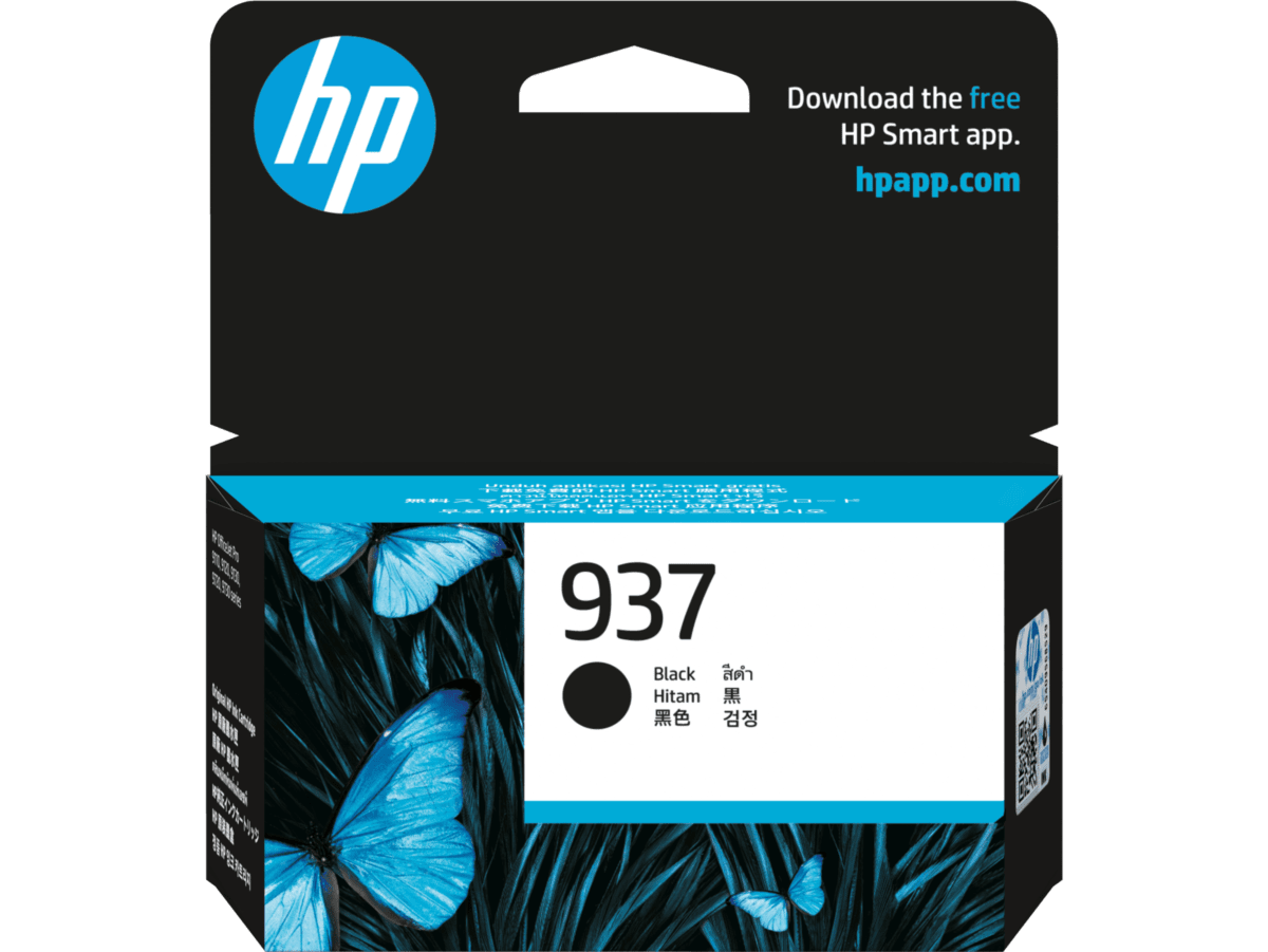 HP 937 Black Original Ink Cartridge 4S6W5NE