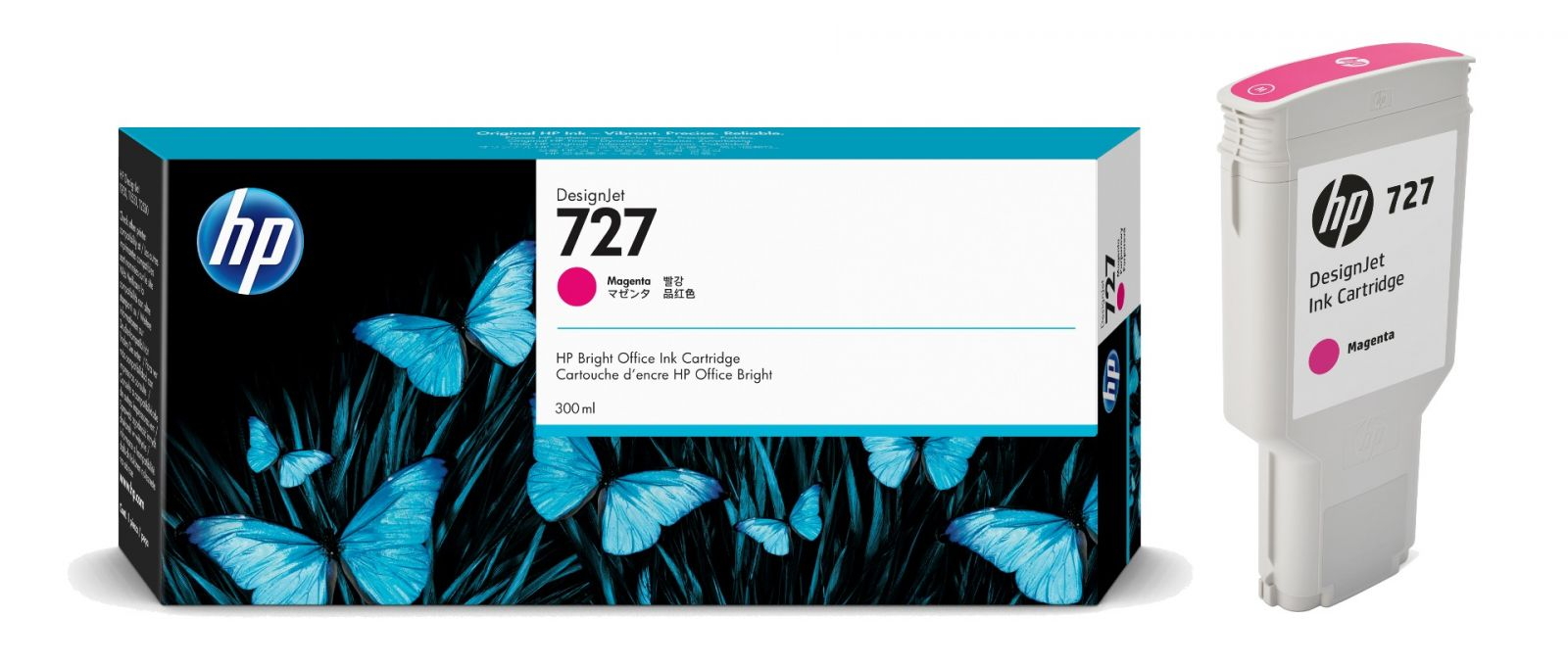 HP 727 300ML MAGENTA INK F9J77A