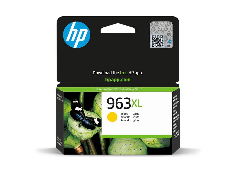 HP 963XL High Yield Yellow Original Ink Cartridge 3JA29AE