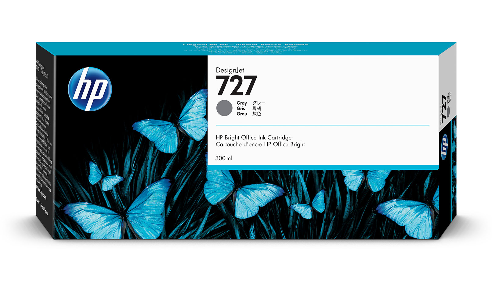 HP 727 300ML GRAY INK F9J80A
