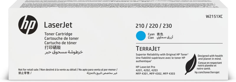 HP W2151XC Cyan Contract LaserJet Toner Cartridge
