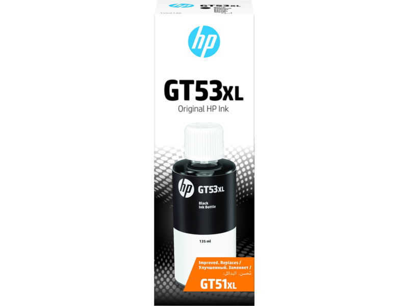 HP GT53XL 135-ml Black Original Ink Bottle 1VV21AE