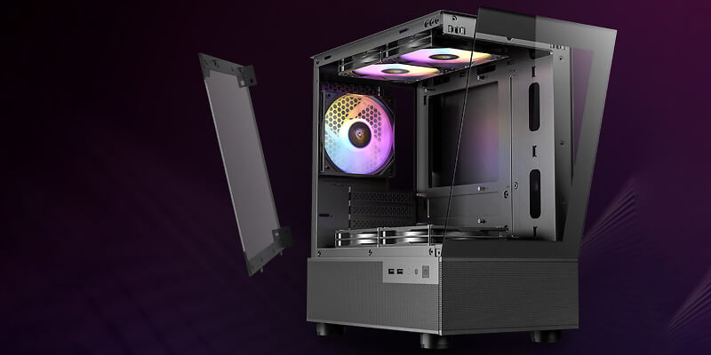 מארז מחשב Antec CX200M RGB Elite White