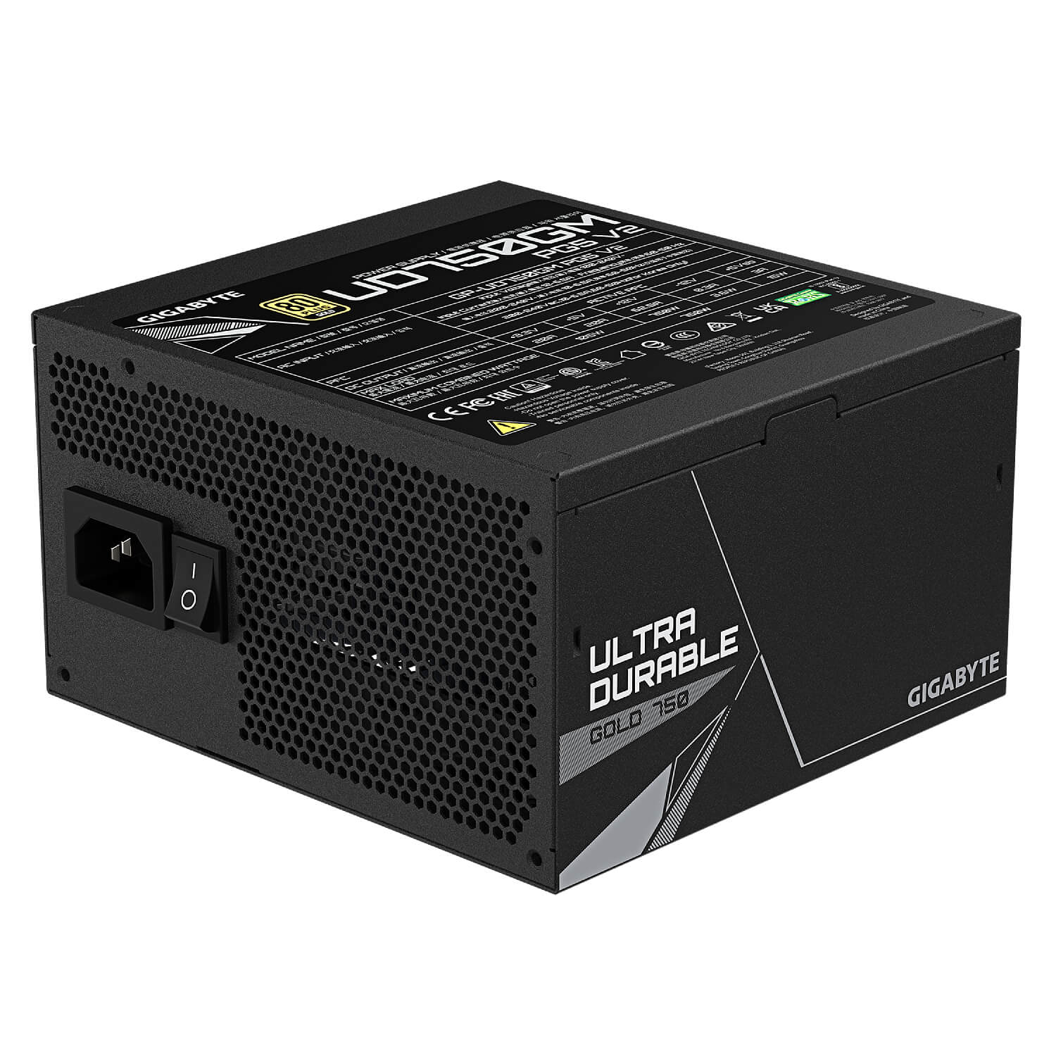ספק כוח Gigabyte UD750GM PG5 V2 750W Gold 80+ PCIe 5.1