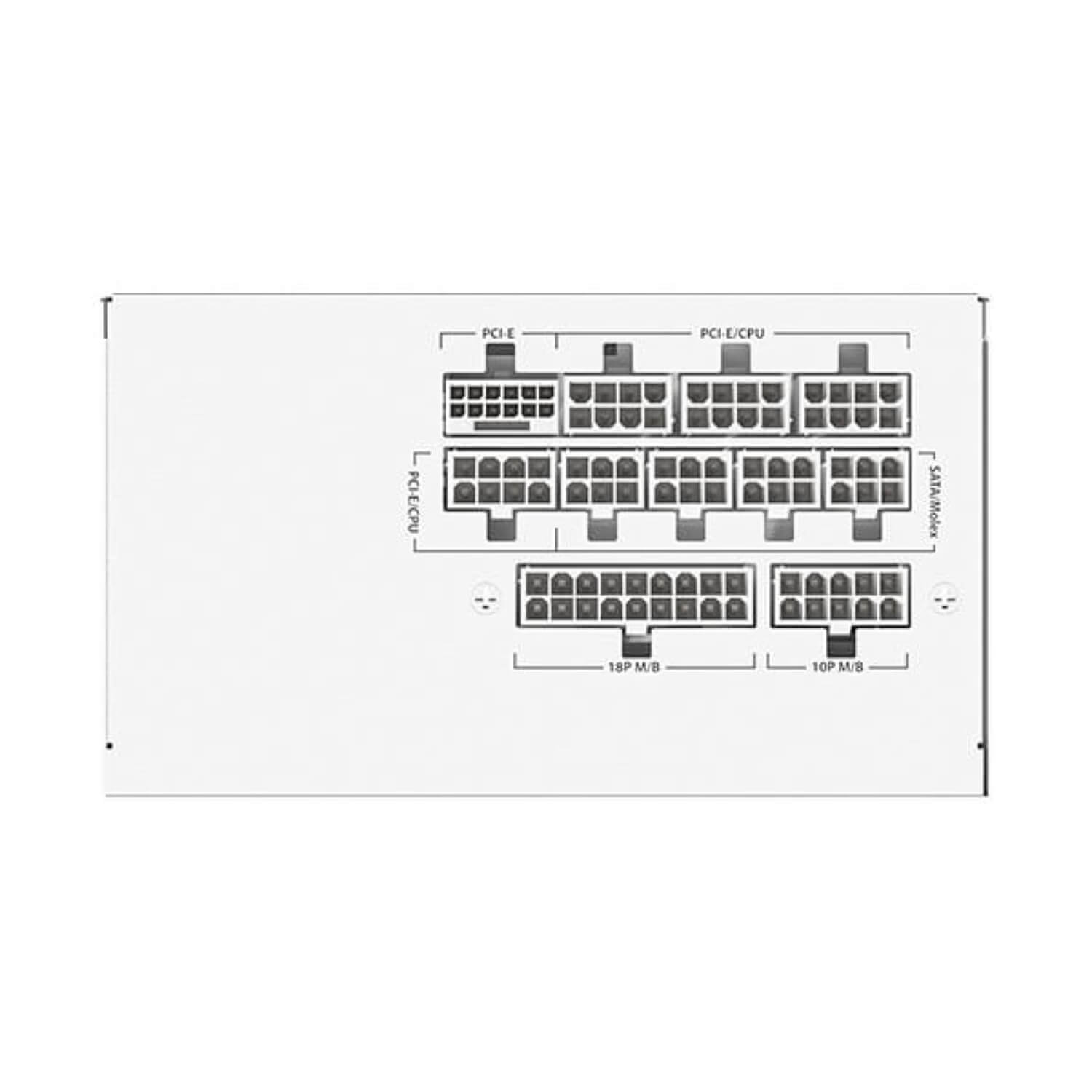 ספק כוח Antec GSK 850 V2 850W ATX3.1 80+ Gold Full Modular White