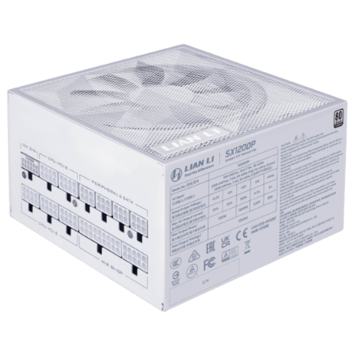 ספק כוח Lian-Li SX 1200W Platinum White