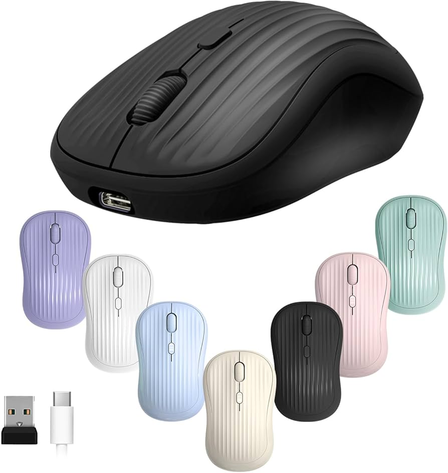 BTS Dual  Mode Wireless Mouse Rechargeable Battery