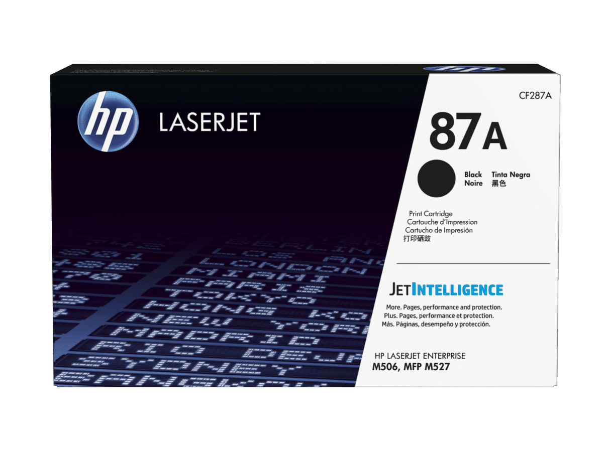 HP 87A High Yield Black Original LaserJet Toner Cartridge, CF287A